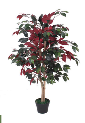 RED FICUS TREE ARTIFICIAL PLANT