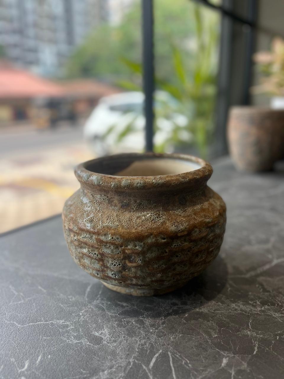 OurBalconyGarden Matki Glazed Ceramic Pot B295