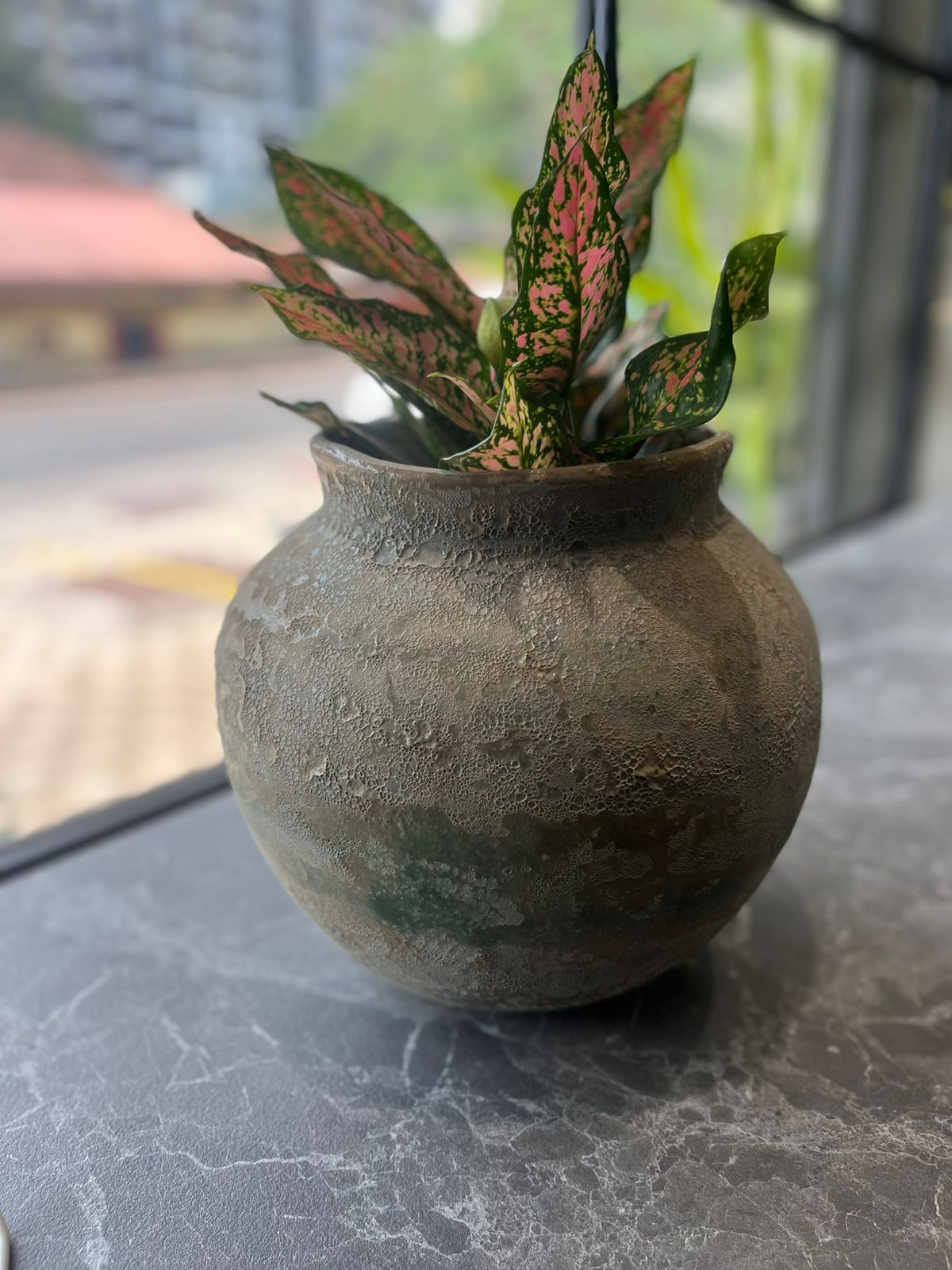 OurBalconyGarden Green Matki Ceramic Pot B298