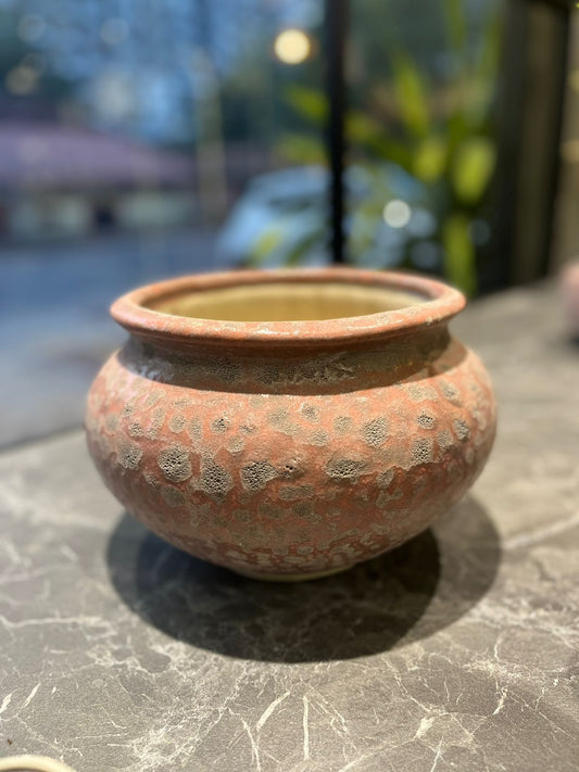 OurBalconyGarden Pink Glazed Ceramic R - Pot B302